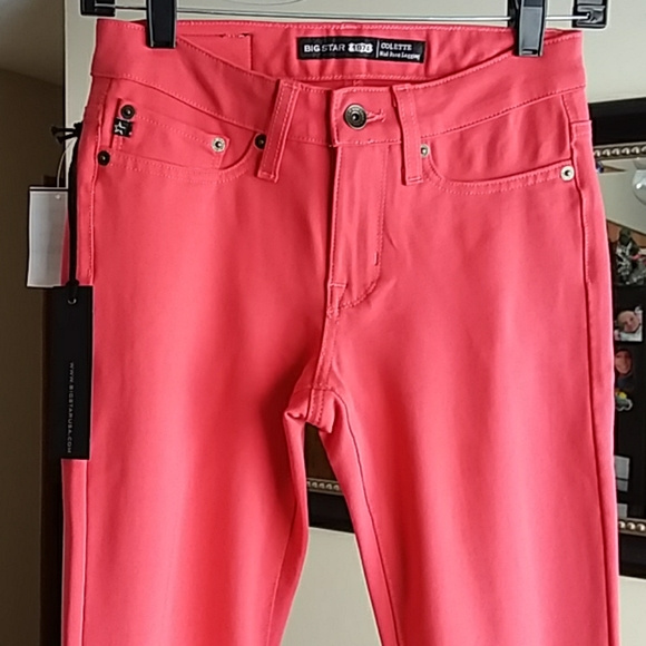 NWT Big Star coral pink legging size 26 - Picture 4 of 8